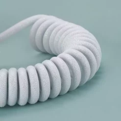 Shop KBDfans Flash White Handmade Custom Mechanical Keyboard USB-C Cable