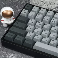 KBDfans Cherry Profile CEMENT GREY Japanese PBT DYE-SUB KEYCAPS SET