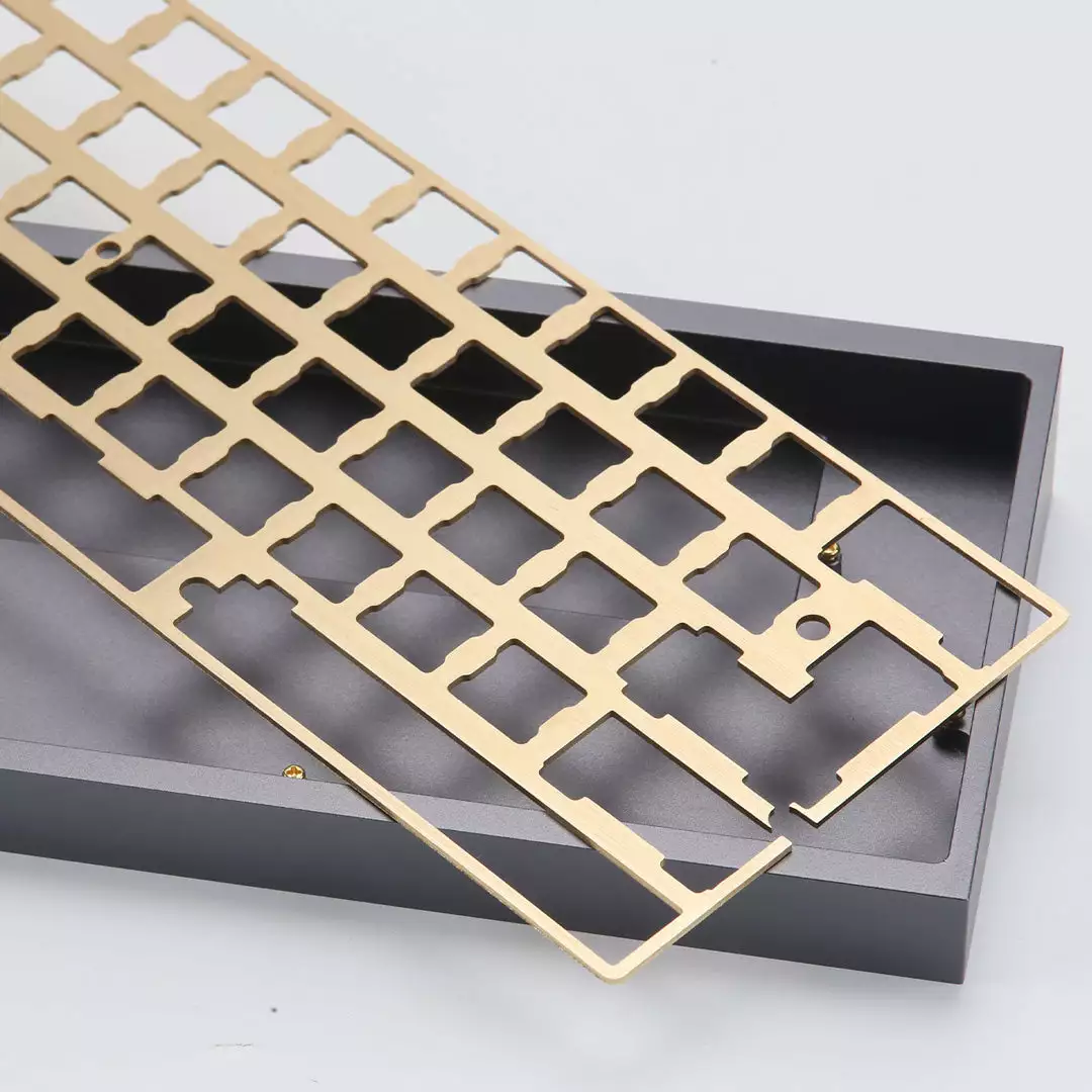 New ⭐ KBDfans DZ60 CNC Brass 60% Plate A ⭐ 2 KBDfans DZ60 CNC Brass 60% Plate A