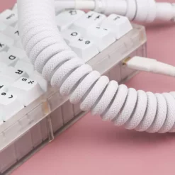 [Pre-Order] KBDfans White HANDMADE CUSTOM MECHANICAL KEYBOARD USB-C CABLE