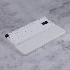 KBDfans Shop Quartz Stone Pure White/ Black Wrist Rest