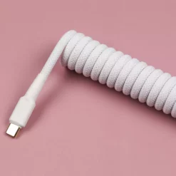 [Pre-Order] KBDfans White HANDMADE CUSTOM MECHANICAL KEYBOARD USB-C CABLE