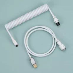 Shop KBDfans Flash White Handmade Custom Mechanical Keyboard USB-C Cable