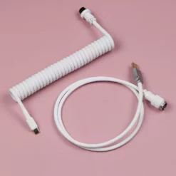 [Pre-Order] KBDfans White HANDMADE CUSTOM MECHANICAL KEYBOARD USB-C CABLE