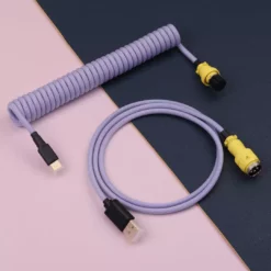 KBDfans Light Purple Handmade Custom Mechanical Keyboard USB-C Cable Shop