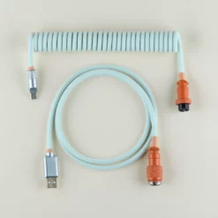 KBDfans Sky-blue Handmade Custom Mechanical Keyboard USB-C Cable Shop