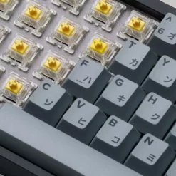 KBDfans Shop Fully Assembled Tofu65 Mechanical Keyboard With Cement Grey Japanese PBT Keycaps