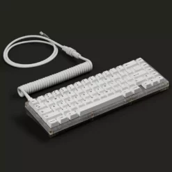 [Pre-Order] KBDfans White HANDMADE CUSTOM MECHANICAL KEYBOARD USB-C CABLE