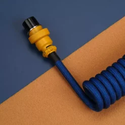 KBDfans Blue And Purple Handmade Custom Mechanical Keyboard USB-C Cable