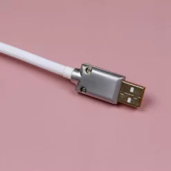 [Pre-Order] KBDfans White HANDMADE CUSTOM MECHANICAL KEYBOARD USB-C CABLE