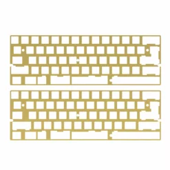 KBDfans Shop DZ60 CNC ALUMINUM/BRASS 60% PLATE