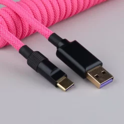 Buy 𧨠Shop KBDfans Pink Handmade Custom Mechanical Keyboard USB-C Cable π 10 Shop KBDfans Pink Handmade Custom Mechanical Keyboard USB-C Cable