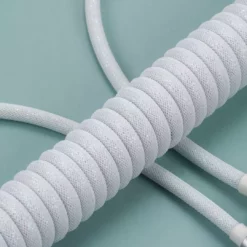 Shop KBDfans Flash White Handmade Custom Mechanical Keyboard USB-C Cable