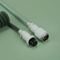 Shop KBDFANS Muti-Green HANDMADE CUSTOM MECHANICAL KEYBOARD USB-C CABLE