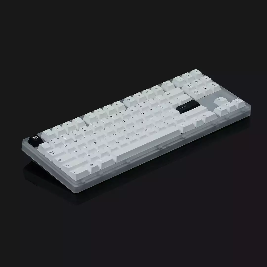 Outlet π KBDfans Fully Assembled Tiger 80 Acrylic Hot-swap Keyboard With PBTfans BOW Keycaps Shop π 5 KBDfans Fully Assembled Tiger 80 Acrylic Hot-swap Keyboard With PBTfans BOW Keycaps Shop