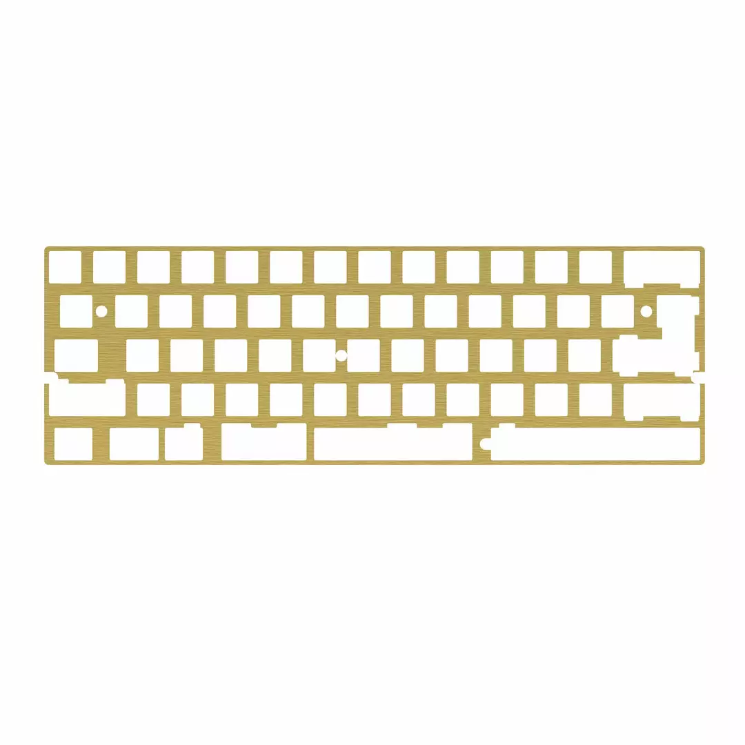 New ⭐ KBDfans DZ60 CNC Brass 60% Plate A ⭐ 1 KBDfans DZ60 CNC Brass 60% Plate A