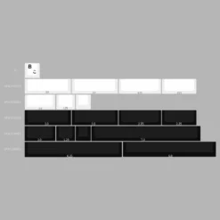 Shop [Restock] R3 EPBT X GOK Kuro/Shiro PBT Keycaps Set