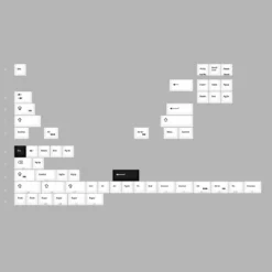 Shop [Restock] R3 EPBT X GOK Kuro/Shiro PBT Keycaps Set