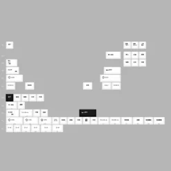 Shop [Restock] R3 EPBT X GOK Kuro/Shiro PBT Keycaps Set